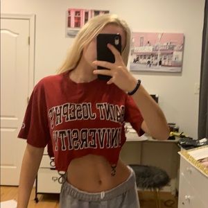 LF Champion Cropped Saint Johns University T-shirt